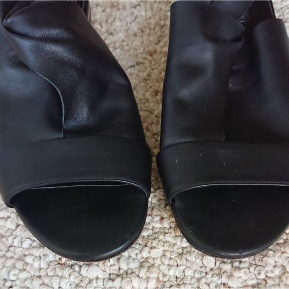 Casadei Black Twist Open Toe sandals Size 7.5 - Picture 7 of 12